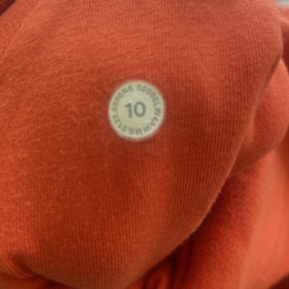 Lululemon Scuba Full Zip Hoodie - Orange - Women’s Size 10 - Picture 12 of 12